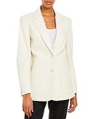 Alberta Ferretti Nappa Leather Blazer