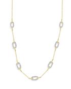 Bloomingdale's Diamond Paperclip Link Necklace In 14k Yellow And White Gold, 1.0 Ct. T.w. - 100% Exclusive