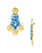 Tory Burch Articulated Coin Clip-on Earrings