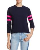 Aqua Cashmere Varsity Stripe Cashmere Sweater - 100% Exclusive