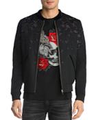The Kooples Embroidered Bomber Jacket