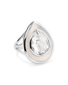 Ippolita Sterling Silver Ondine Clear Quartz & Mother-of-pearl Teardrop Ring