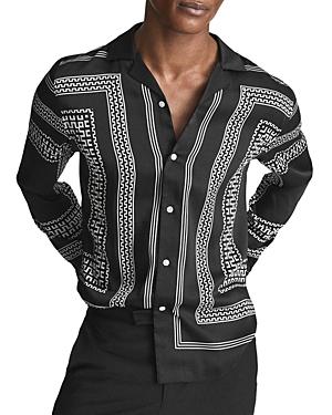 Reiss Tex Aztec Camp Shirt