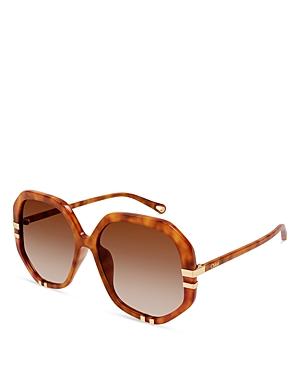 Chloe Women's West Geometric Style Sunglasses, 58mm