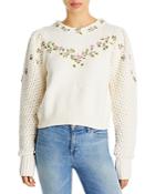 Loveshackfancy Kenzly Embroidered Sweater