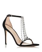 Stuart Weitzman Women's Stardust Crystal Embellished High Heel Sandals