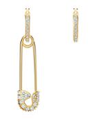Swarovski So Cool Crystal Pin Dangle Hoop Earrings