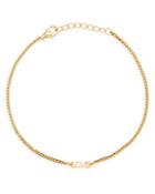 Argento Vivo Love Curb Chain Bracelet In 14k Gold Plated Sterling Silver