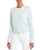 Aqua Cashmere Embroidered Peace Sign Cashmere Sweater - 100% Exclusive