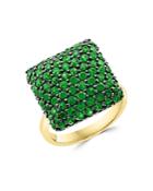 Bloomingdale's Emerald Pave Statement Ring In 14k Yellow Gold - 100% Exclusive