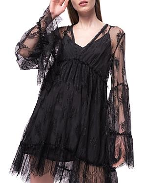 Pinko Anguillara Lace Empire Dress