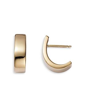 Bloomingdale's Made In Italy J Hoop Earrings In 14k Yellow Gold - 100% Exclusive