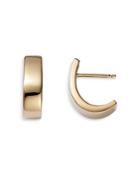Bloomingdale's Made In Italy J Hoop Earrings In 14k Yellow Gold - 100% Exclusive