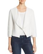 Eileen Fisher Drape-front Ribbed Cardigan