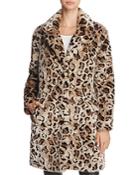 Bb Dakota Rooney Faux-fur Leopard Coat