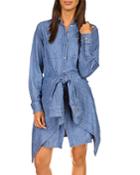 Michael Michael Kors Denim Tie Waist Dress