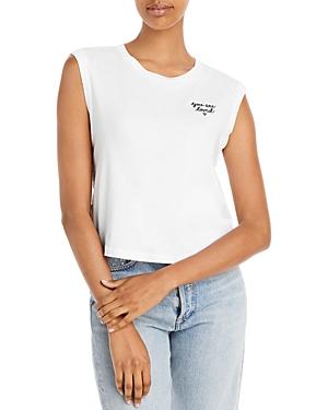 Amo Babe Embroidered Sleeveless Tee