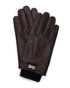 Ted Baker Core Leather Gloves With Clip