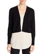 Elie Tahari Lacey Cropped Open-front Cardigan