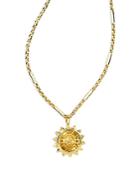 Kendra Scott Sienna Sun Flip Pendant Necklace In 14k Gold Plated, 21-23