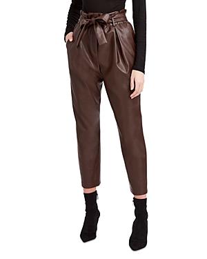 Bcbgmaxazria Faux Leather Paperbag Pants