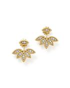 Roberto Coin 18k White And Yellow Gold New Barocco Diamond Earrings
