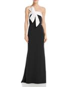 Adrianna Papell Strapless Crepe Gown