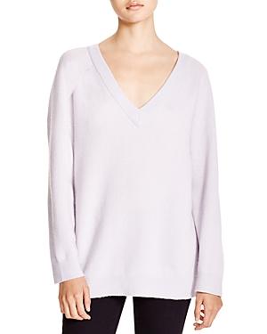 T By Alexander Wang Wool Cashmere V Neck Sweater