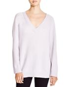 T By Alexander Wang Wool Cashmere V Neck Sweater