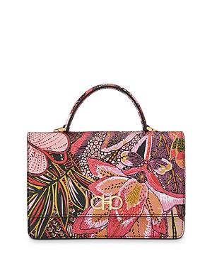 Salvatore Ferragamo Ganicini Mini Batik Print Crossbody