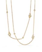 David Yurman Crossover Station Necklace With Diamonds In 18k Gold