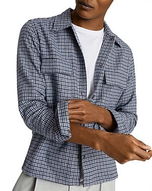 Reiss Astra Houndstooth Overshirt
