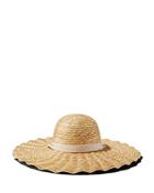 Lack Of Color Dolce Scalloped Straw Sun Hat