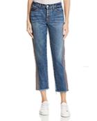 Hudson Stripe Riley Luxe Crop Jeans In Forgiver