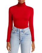 Sergio Hudson Turtleneck Cutout Back Long Sleeve Bodysuit