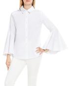 Vince Camuto Bell Sleeve Button Down Blouse