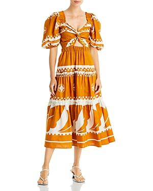 Sea Liora Printed Puff Sleeve Dress