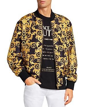 Versace Jeans Couture Logo Baroque Print Reversible Bomber Jacket