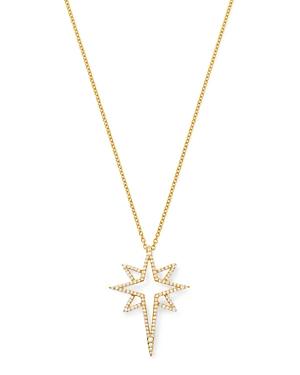 Bloomingdale's Micro-pave Diamond Starburst Pendant Necklace In 14k Yellow Gold, 0.50 Ct. T.w. - 100% Exclusive