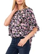 Vince Camtuo Floral Print Batwing Sleeve Top