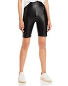Aqua Faux Leather Biker Shorts - 100% Exclusive