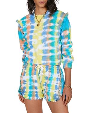 Generation Love Jay Ruffled Tie Dyed Shorts