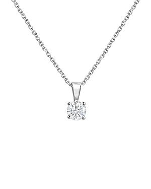 Bloomingdale's Diamond Solitaire Necklace In 14k White Gold, 0.50 Ct. T.w. - 100% Exclusive