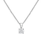 Bloomingdale's Diamond Solitaire Necklace In 14k White Gold, 0.50 Ct. T.w. - 100% Exclusive