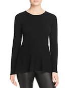 C By Bloomingdale's Peplum Cashmere Sweater