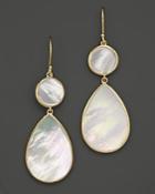 Ippolita 18k Gold Polished Rock Candy 2 Drop Earrings In Mother-of-pearl