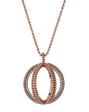 Links Of London Diamond & 18k Rose Gold Pendant Necklace, 31
