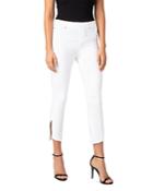 Liverpool Chloe Pull-on Cropped Skinny Jeans In Bright White