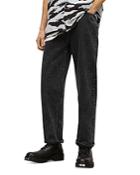 Allsaints Reeves Cotton Relaxed Jeans In Black