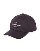 Salvatore Ferragamo Canvas Baseball Cap